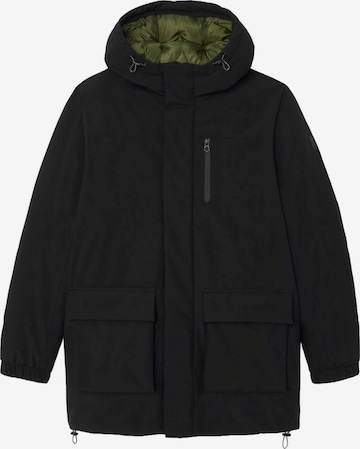 Le Temps Des Cerises Winter Parka 'Uper' in Black: front