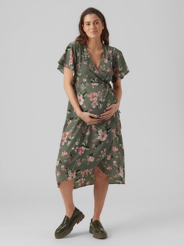 Vero Moda MaternityHaljina 'Saki' - zelena boja: prednji dio
