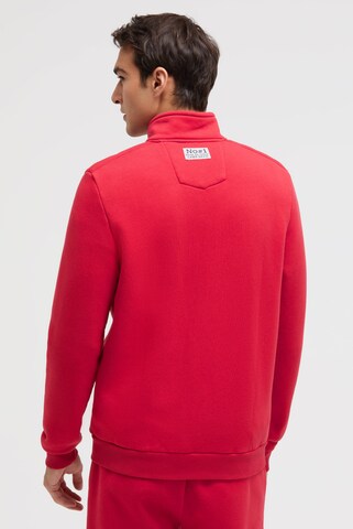 CAMP DAVID Zip-Up Hoodie in Red