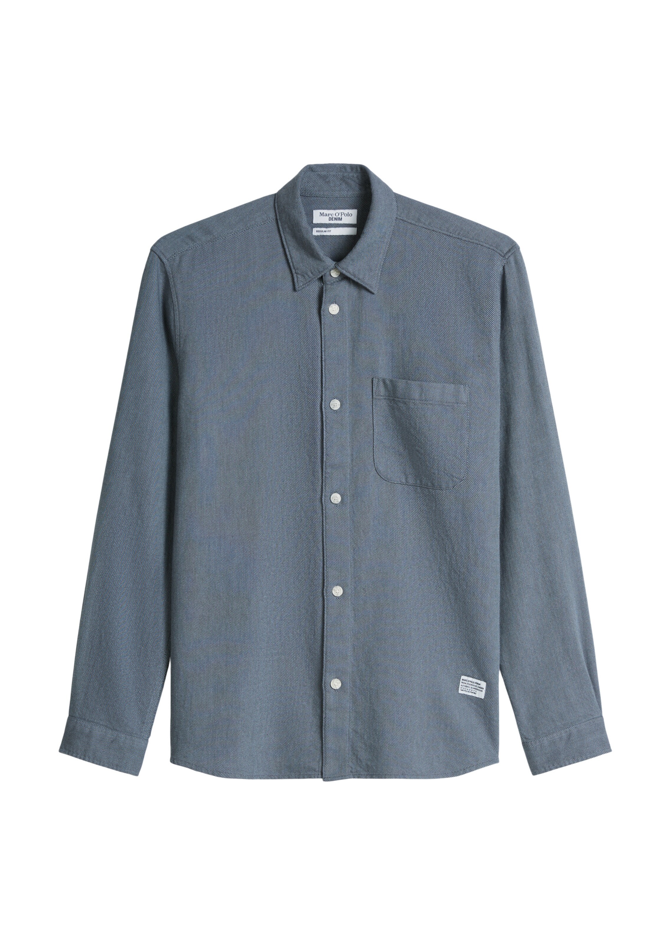 Marc O'Polo DENIM Button Up Shirt in Blue: front