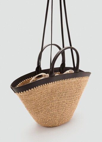 MANGO Handbag 'G-Nido' in Brown