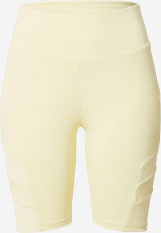 Urban Classics Skinny Leggings in Geel: voorkant