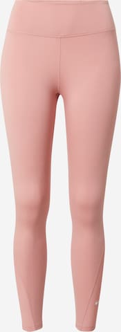 NIKE Workout Pants 'One' in Pink: front