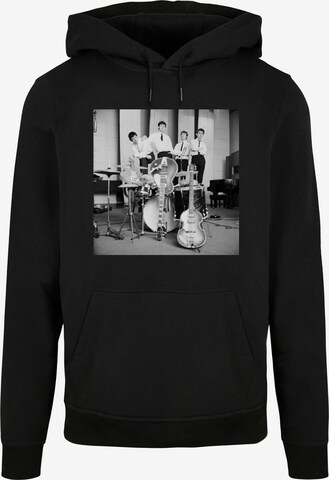 Merchcode Sweatshirt 'Beatles - Rehearsal Room' in Schwarz: predná strana