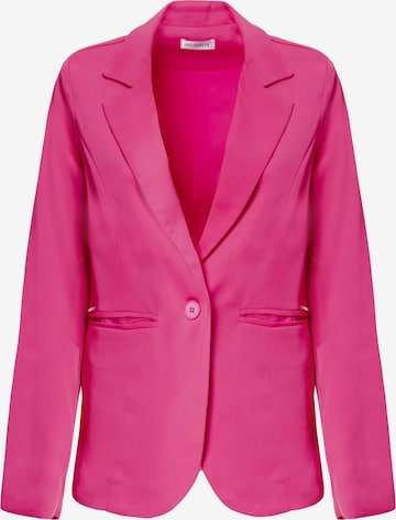 Blazer ' Lapel collar blazer ' Influencer en rose : devant