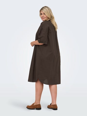 ONLY Carmakoma Платье-рубашка в Коричневый