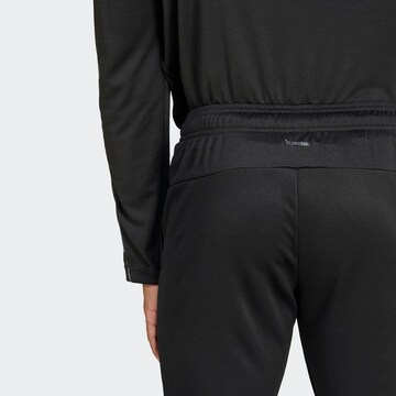 ADIDAS PERFORMANCE Tapered Sports trousers 'Essentials Camo' in Black