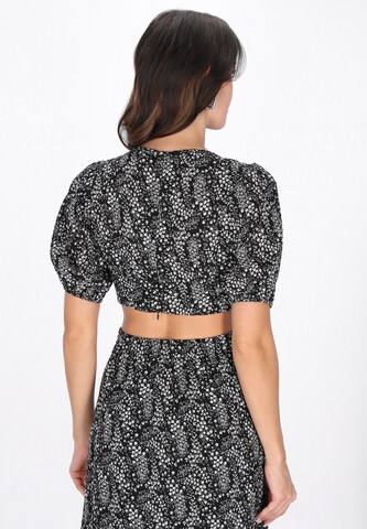 faina Blouse 'Festive' in Zwart