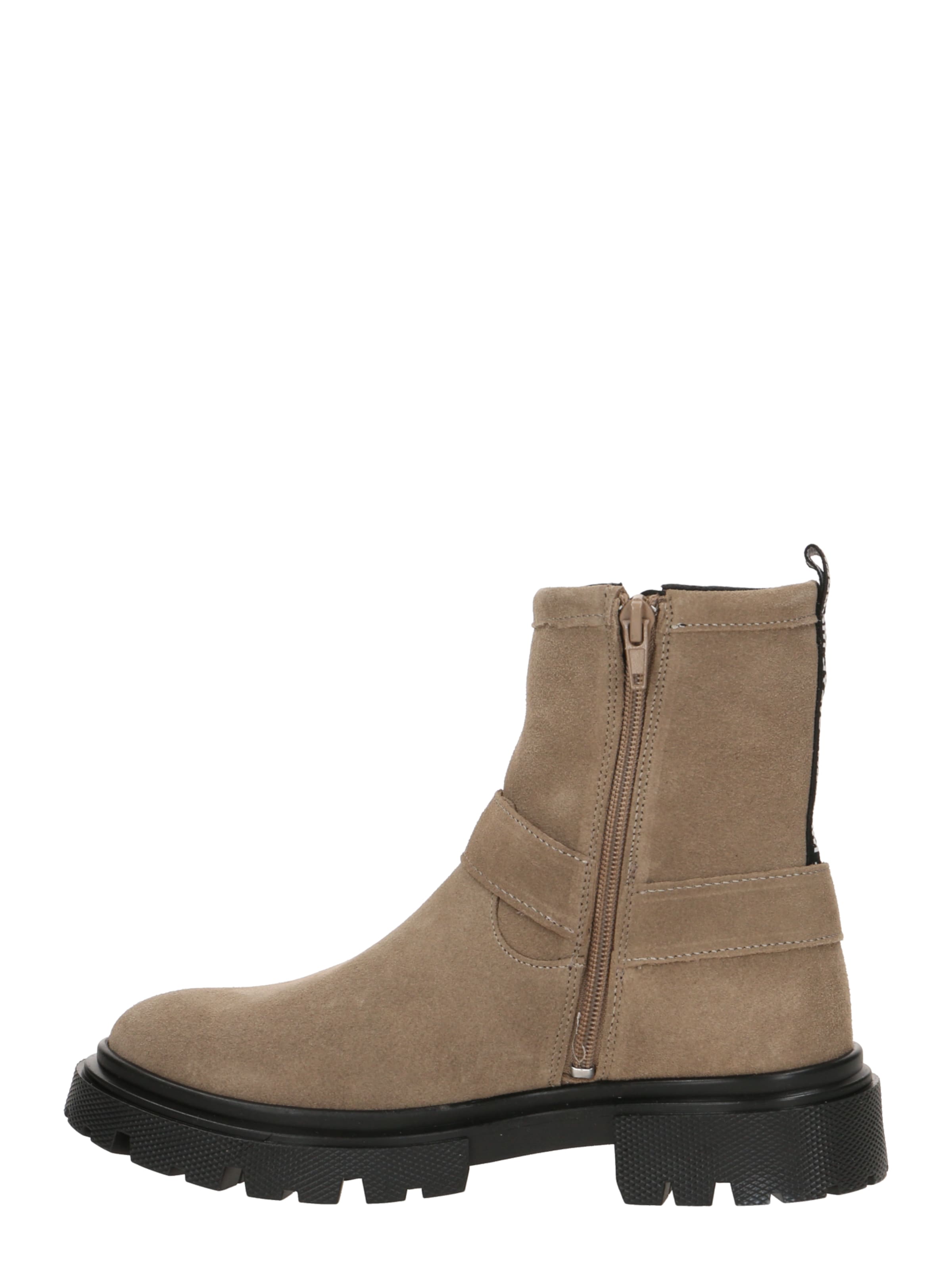 STEVE MADDEN Boots 'Radios' in Beige: side