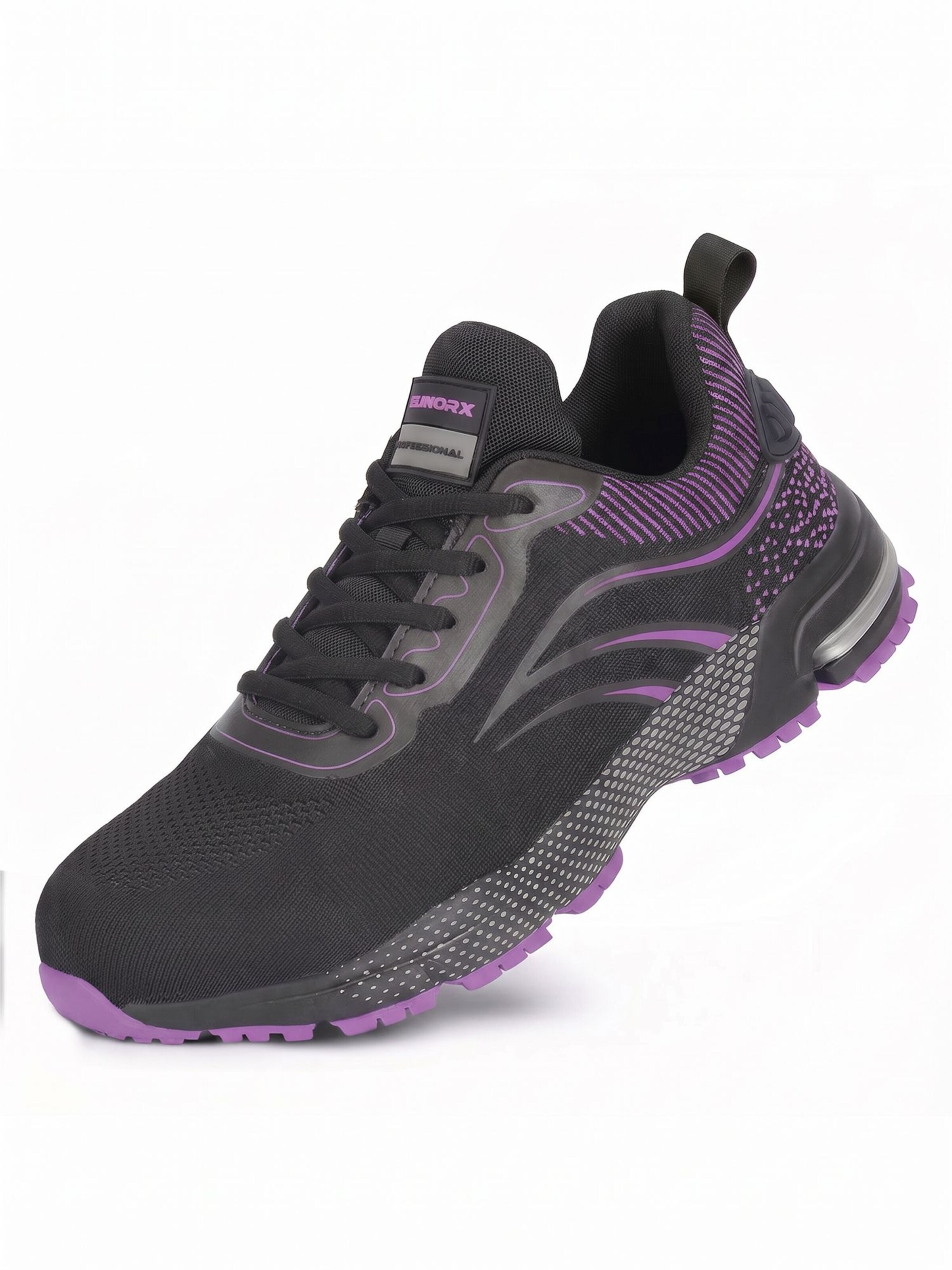Eliworx Sneakers 'Arbeitsschuhe Damen S1 PL - Onyx Pro Atmungsaktiv - Stahlkappe - Besonders Rutschhemmend' in Purple: front