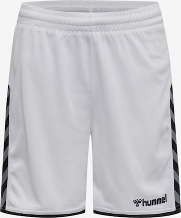 Hummel Workout Pants 'Authentic' in White: front