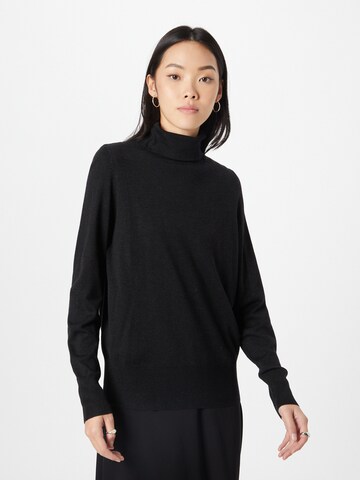 Pull-over QS en noir : devant