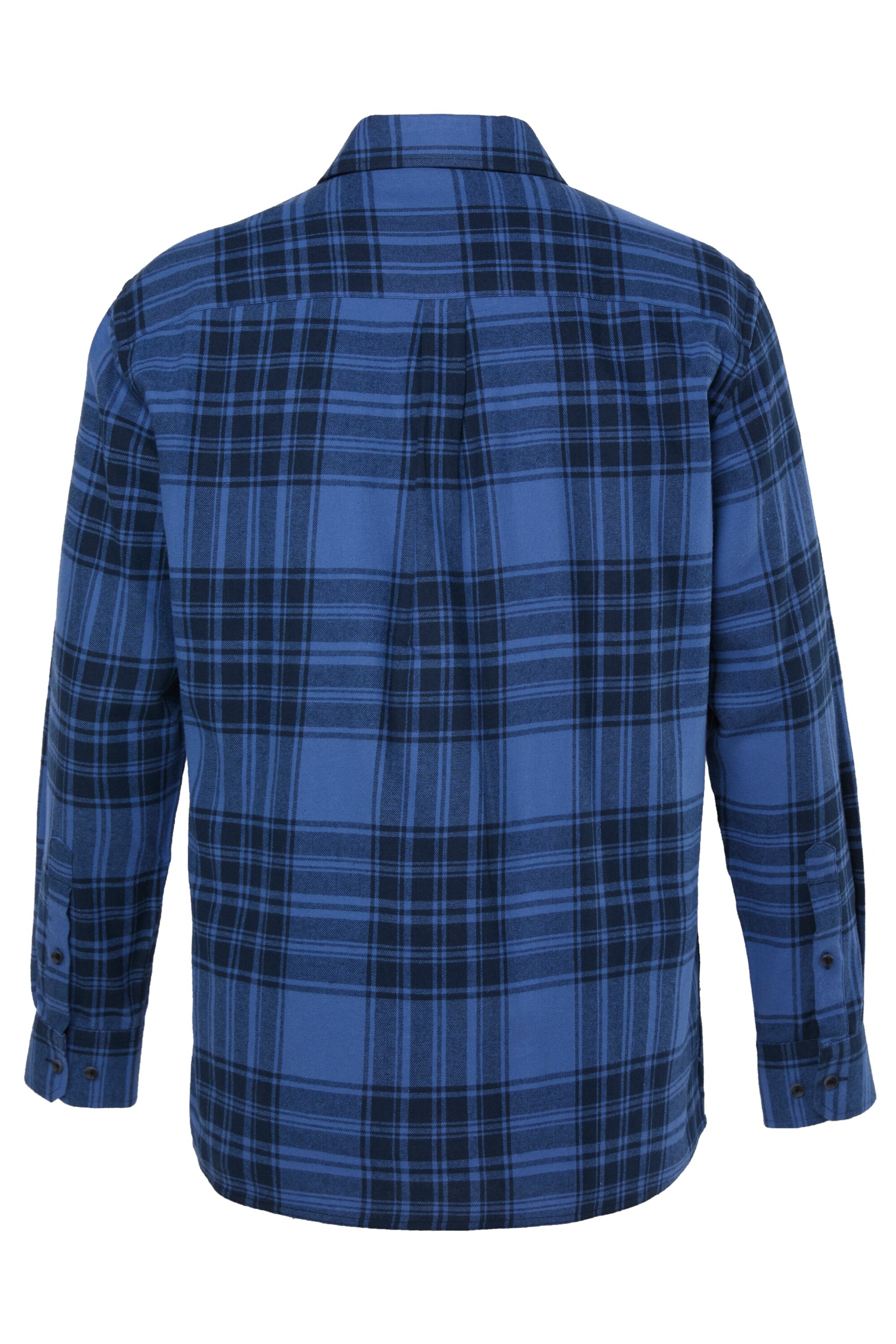 Men Plus Comfort fit Button Up Shirt in Blue