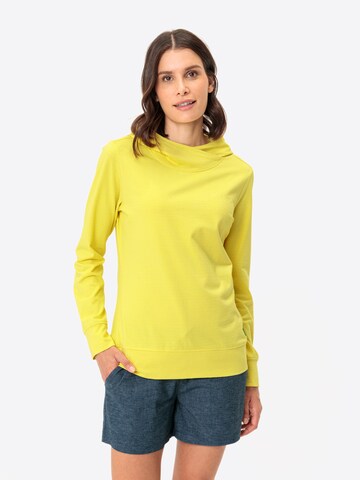 VAUDE Sports sweatshirt in Yellow: front