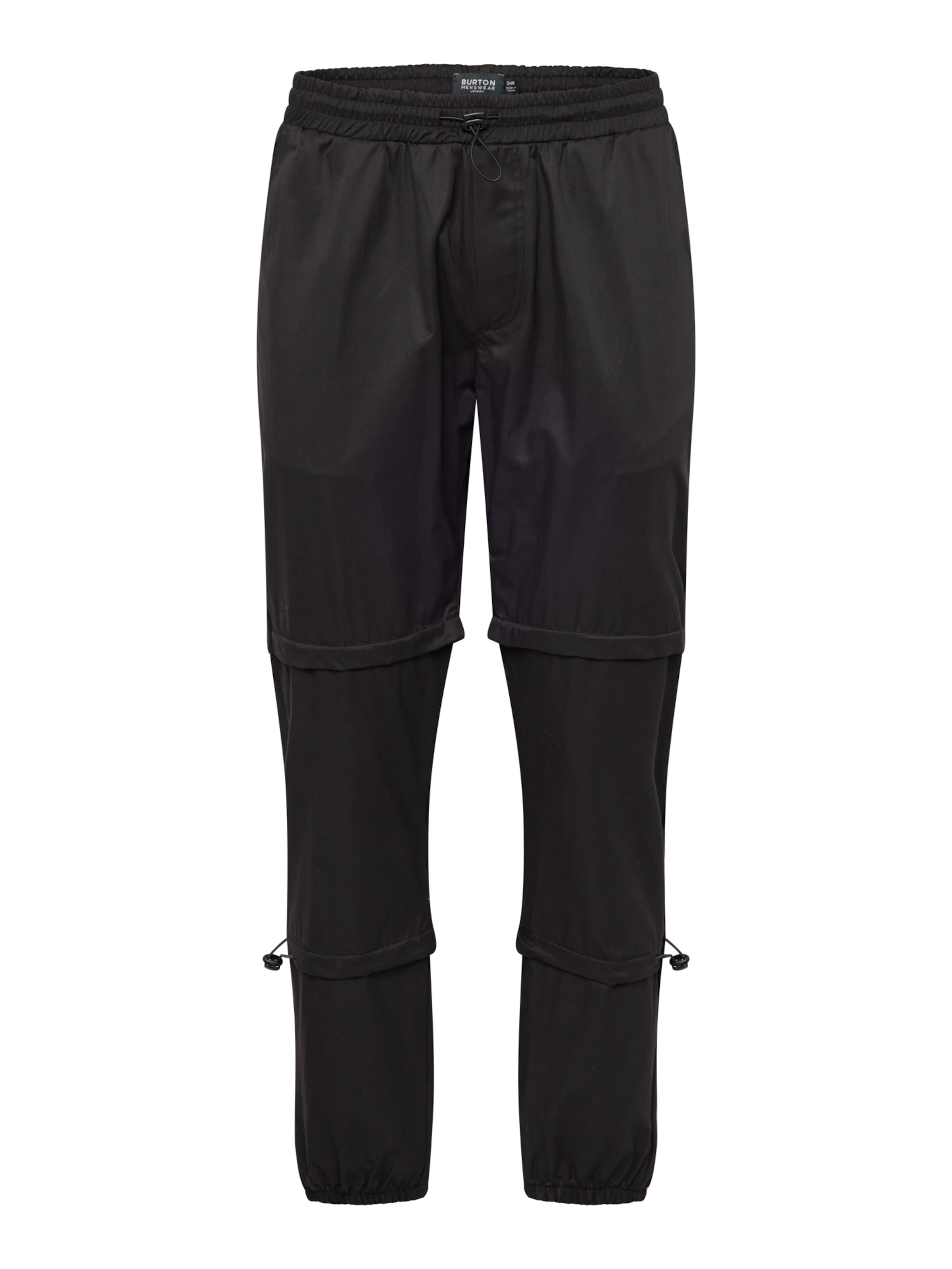 BURTON MENSWEAR LONDON Normální Kalhoty – černá: přední strana