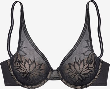 s.Oliver T-shirt Bra in Black: front