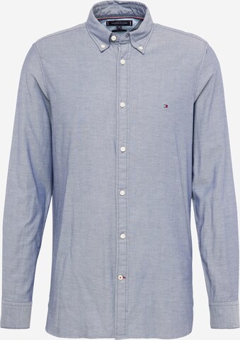 TOMMY HILFIGER Button Up Shirt 'Flex' in Blue: front