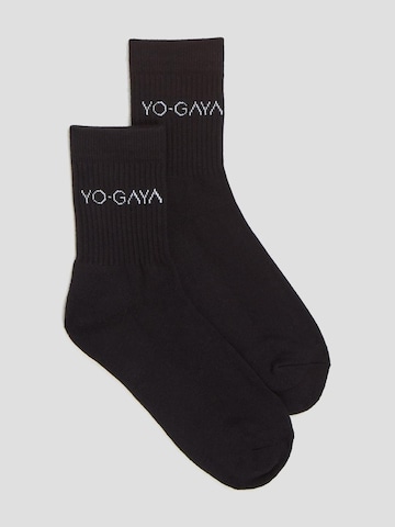 YO-GAYA Sportsokken 'Socks' in Zwart: voorkant