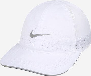 NIKE Athletic Cap in White: front