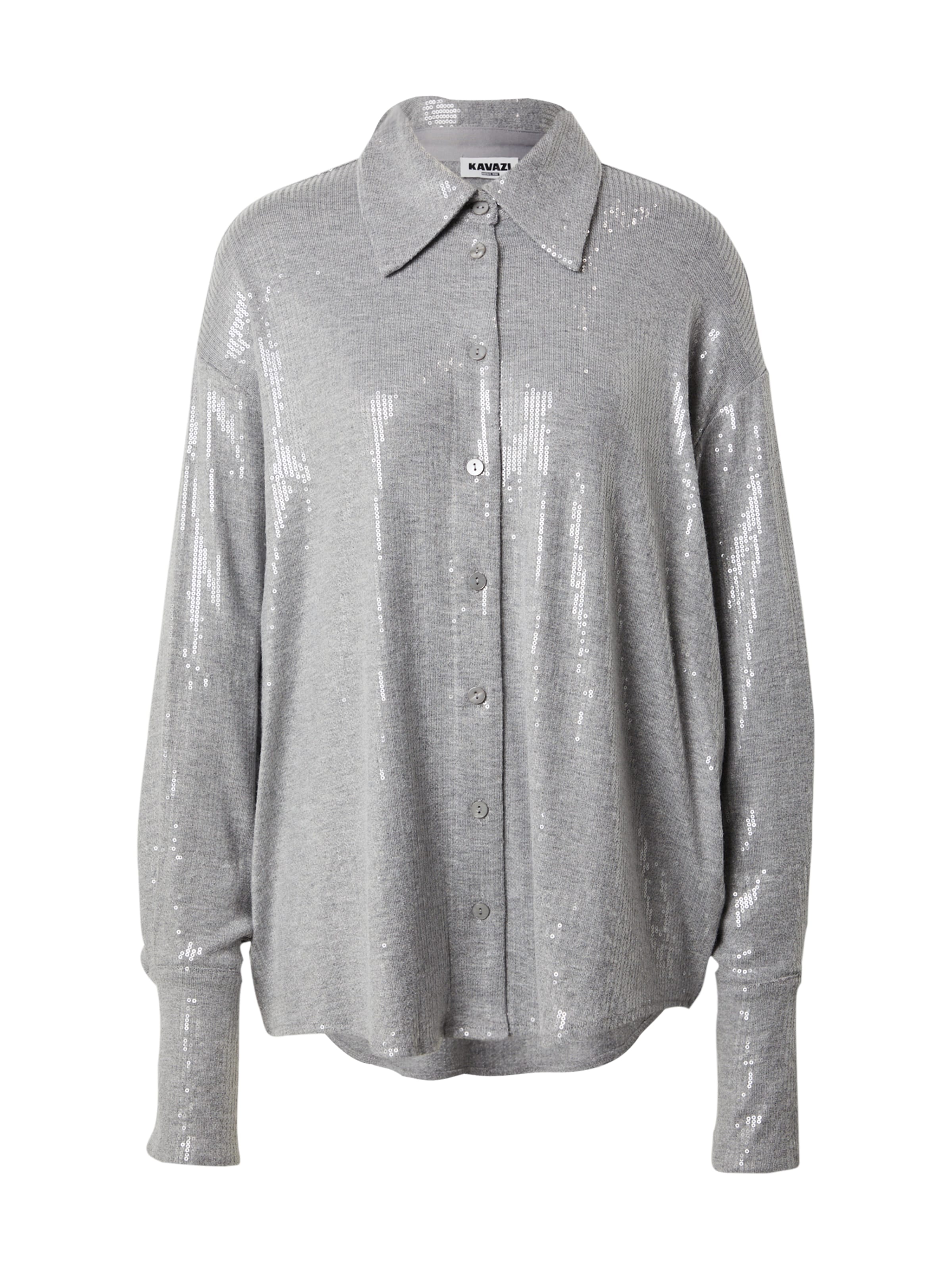 pelēks KAVAZI T-Krekls 'SEQUINS': no priekšpuses