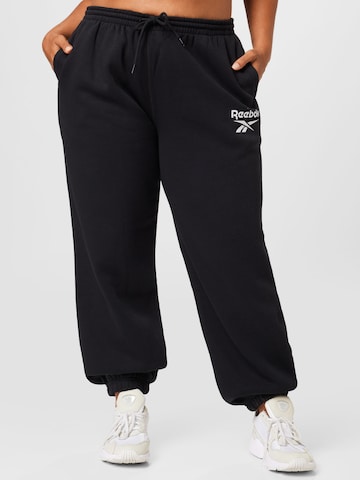 Loosefit Pantaloni di Reebok in nero: frontale