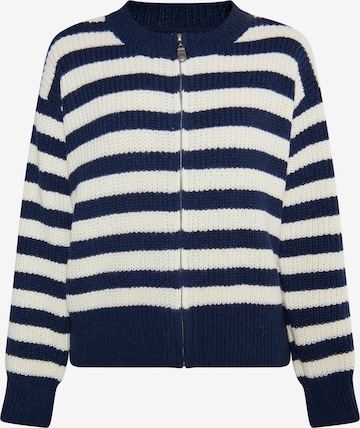 Cardigan 'Imane' DreiMaster Vintage en bleu : devant