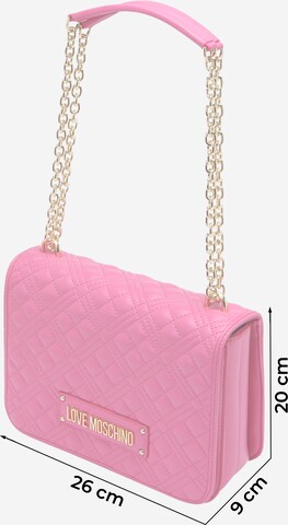 Love Moschino Taška přes rameno 'BORSA' – pink