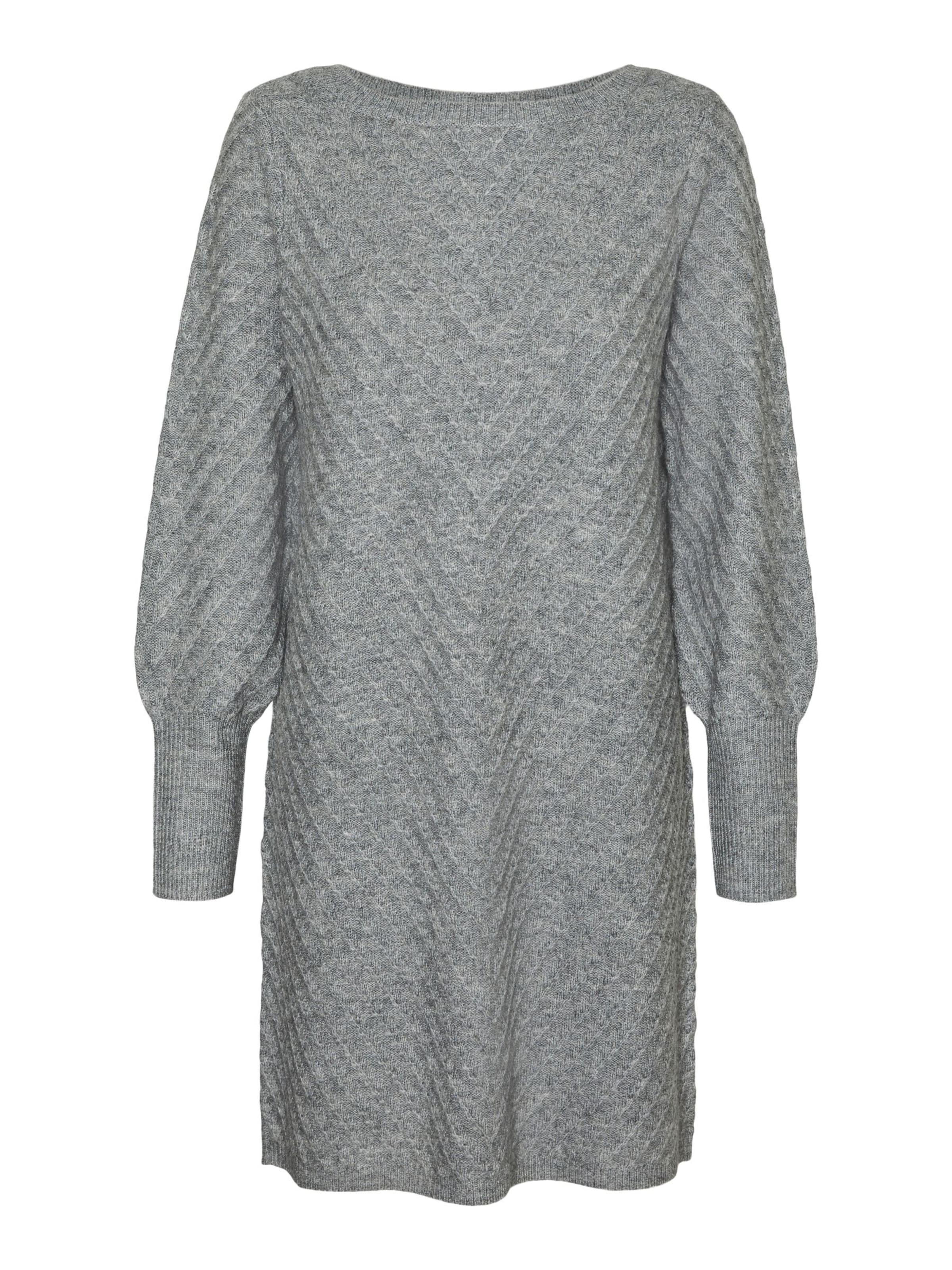 VERO MODA Strickkleid in Grau: Vorderseite