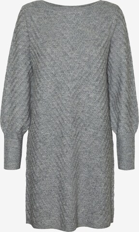 VERO MODA Knitted dress in Grey: front