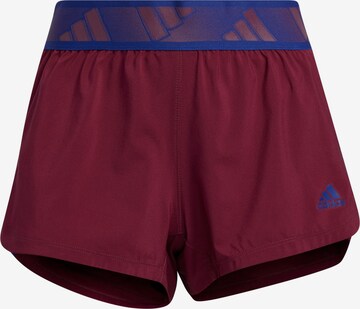 ADIDAS SPORTSWEAR - Regular Calças de desporto em vermelho: frente