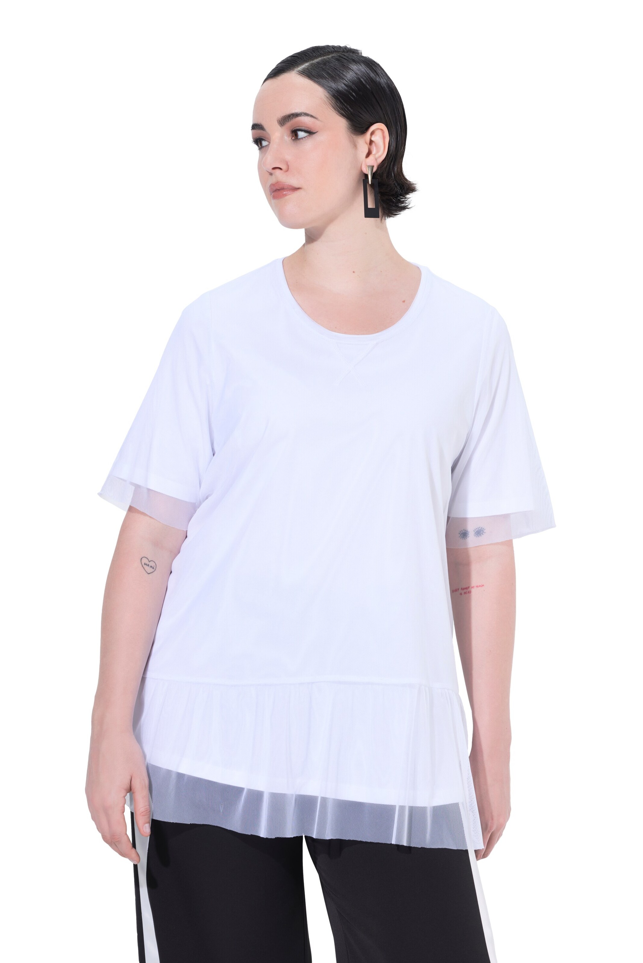 Ulla Popken Shirt in White: front