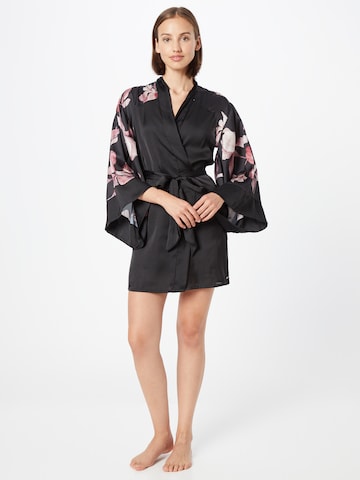 Robe de chambre Hunkemöller en noir : devant