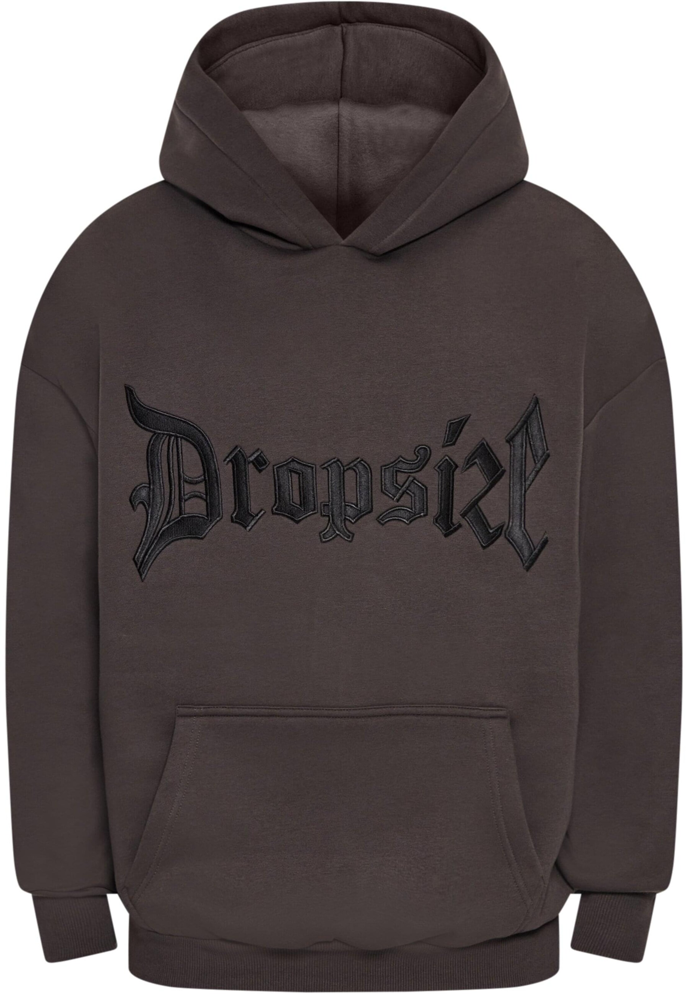Dropsize Sweatshirt in Braun: Vorderseite