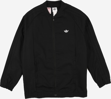 juoda ADIDAS ORIGINALS Demisezoninė striukė 'SST': priekis