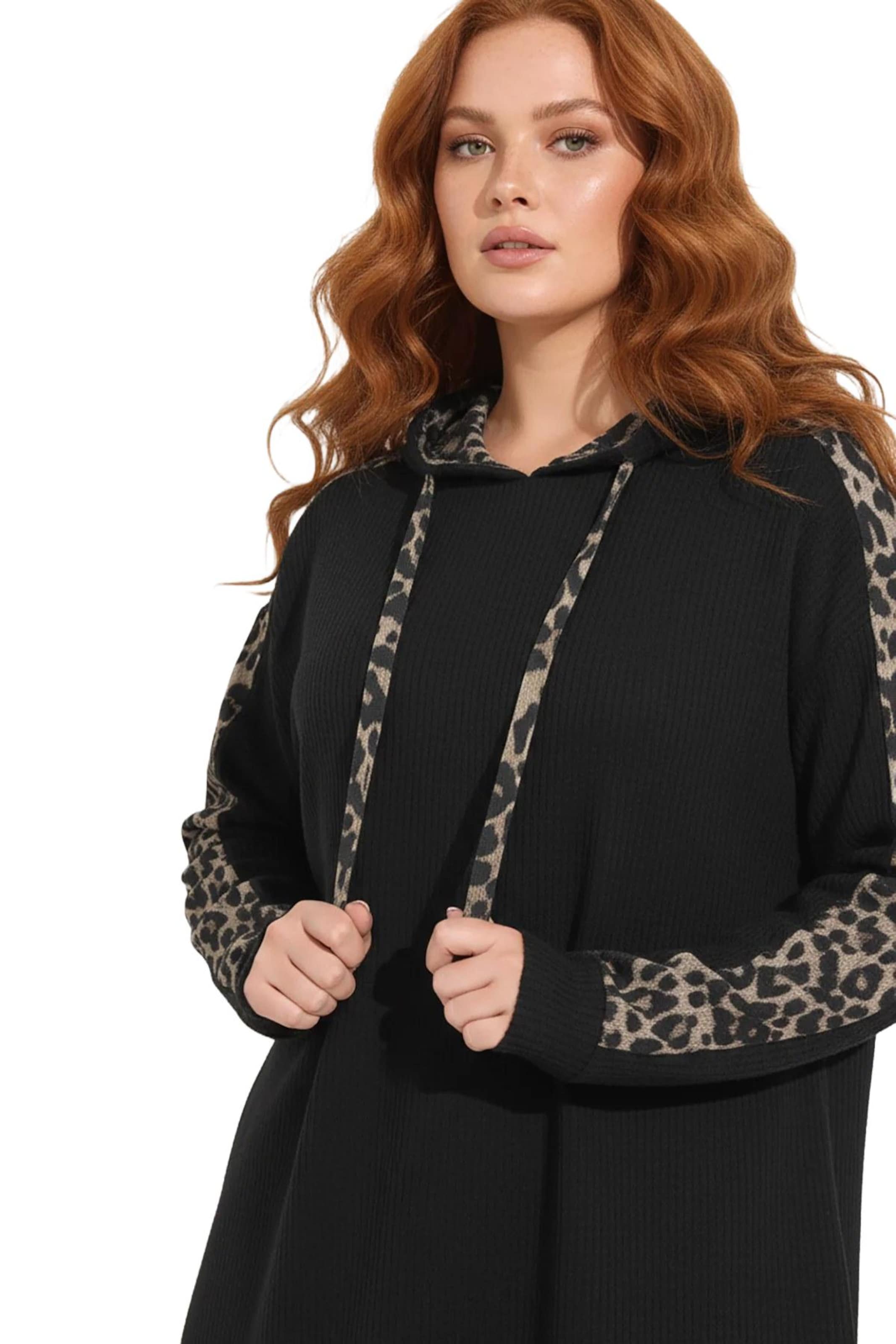 Shape Of You Sweatshirt in Schwarz: Vorderseite