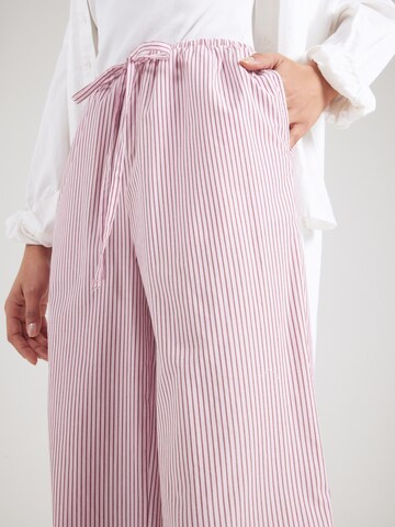 PIECES Wide leg Παντελόνι 'PCFeline' σε ροζ