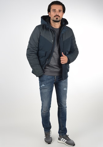 !Solid Winterjas 'Inacio' in Blauw