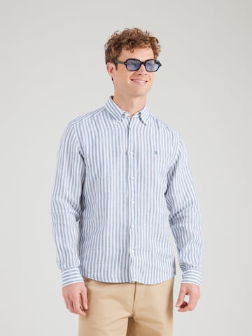 BOSS Rovný strih Košeľa 'LIAM' - Modrá: predná strana