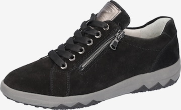 WALDLÄUFER Schnürschuh in Schwarz: Vorderseite