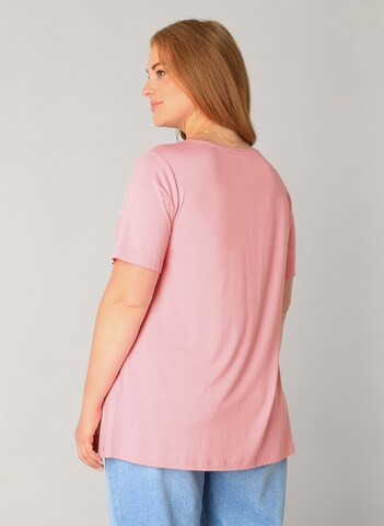 BASE LEVEL CURVY Shirt 'Alba' in Pink