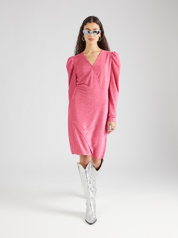 Robe de cocktail 'ESTELLA' Fransa en rose : devant