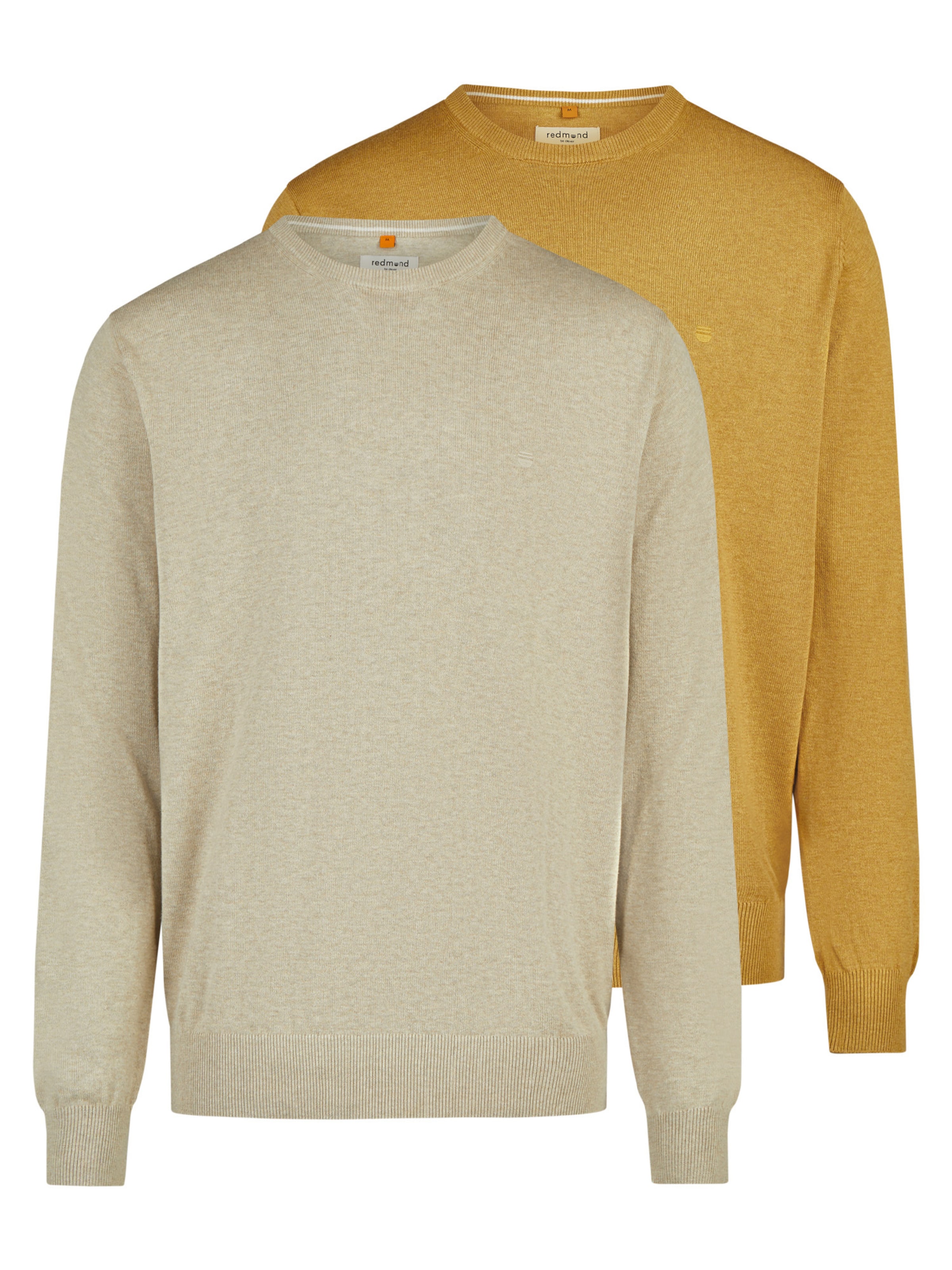 redmond Pullover 'Basic'‌‌ in Braun: Vorderseite