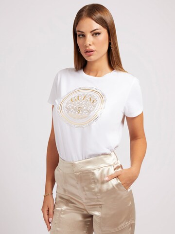 GUESS - Camisa em branco: frente