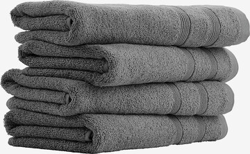 uncover by SCHIESSER Towel 'Brooklyn' in Grey: front