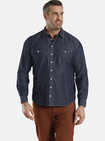 Charles Colby Comfort fit Button Up Shirt 'Duke Daire' in Blue: front