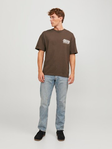 JACK & JONES T-Shirt in Braun