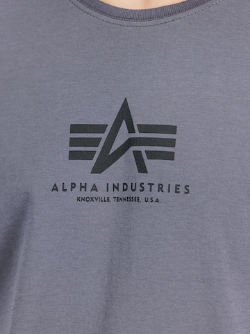 ALPHA INDUSTRIES Shirt 'Basic Mid Logo' in Grey