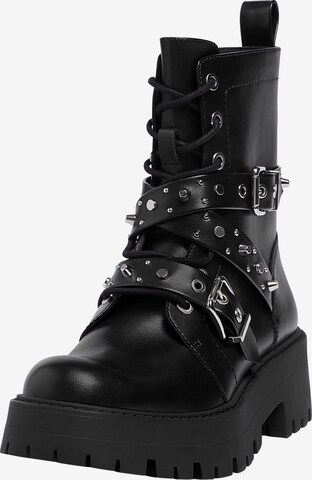 Pull&Bear Ankle Boots in Schwarz: predná strana