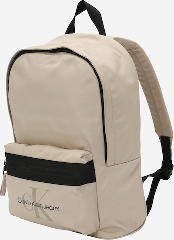 Calvin Klein Jeans Backpack in Beige: front