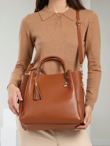 Florence Handbag in Brown: front